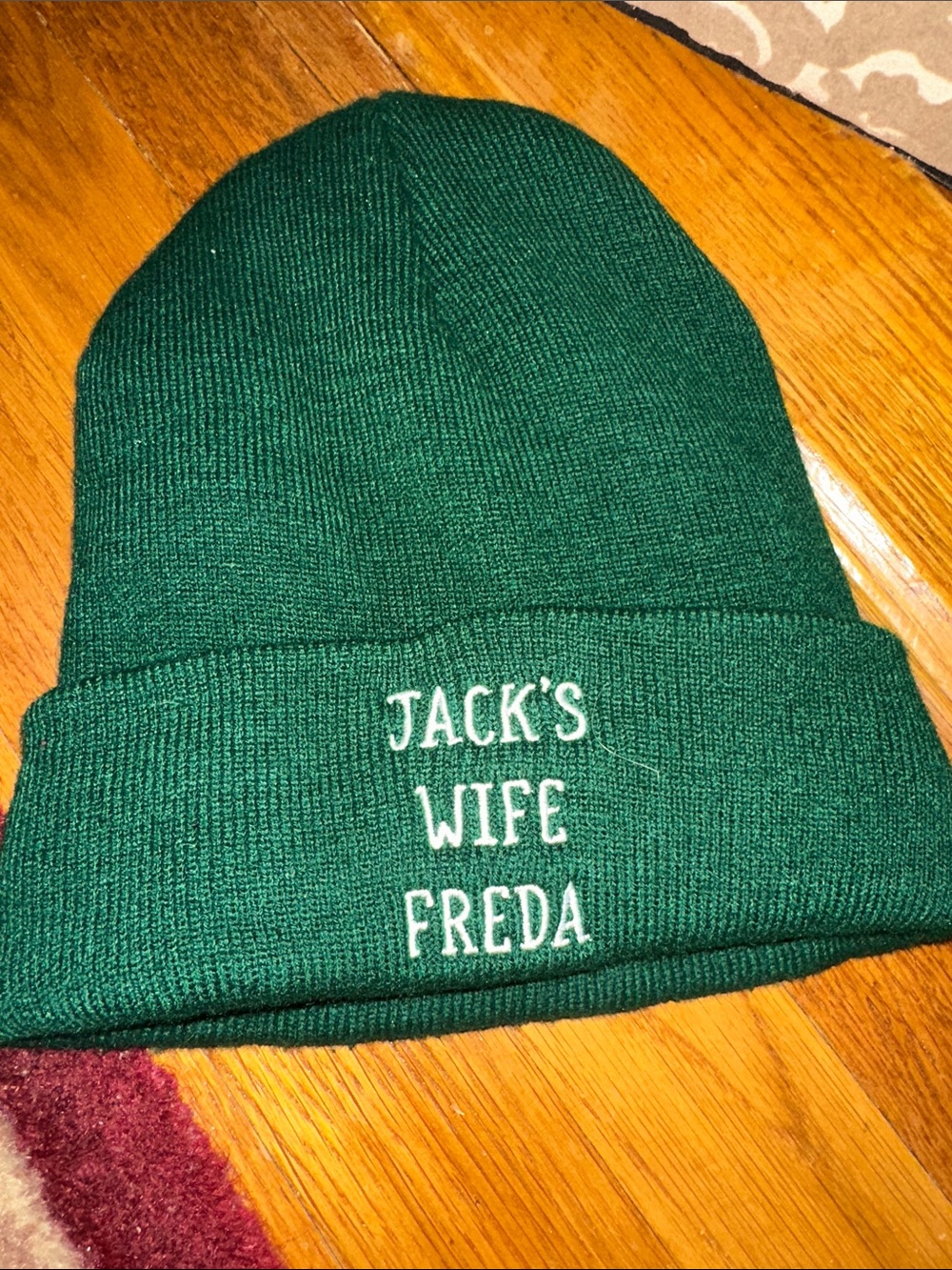 Jack’s Wife Freda Green Knit Beanie..IYKYK🍸